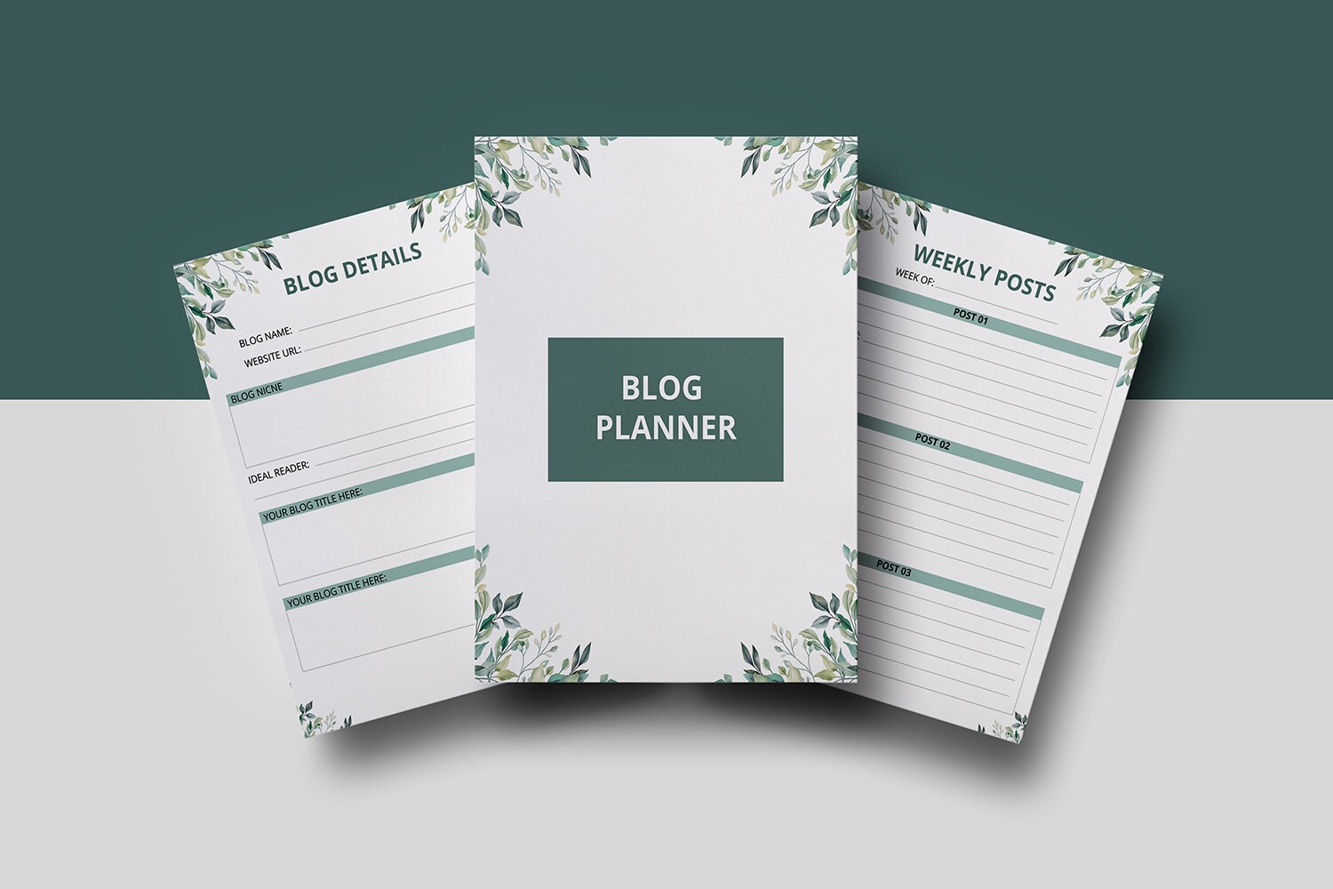 Paper & Party Supplies Instant Download V03 Printable Blog Planner ...