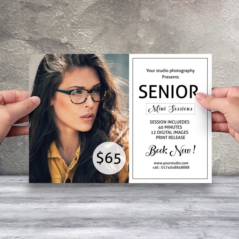 Senior Photography Marketing Board Photography Mini Session Etsy