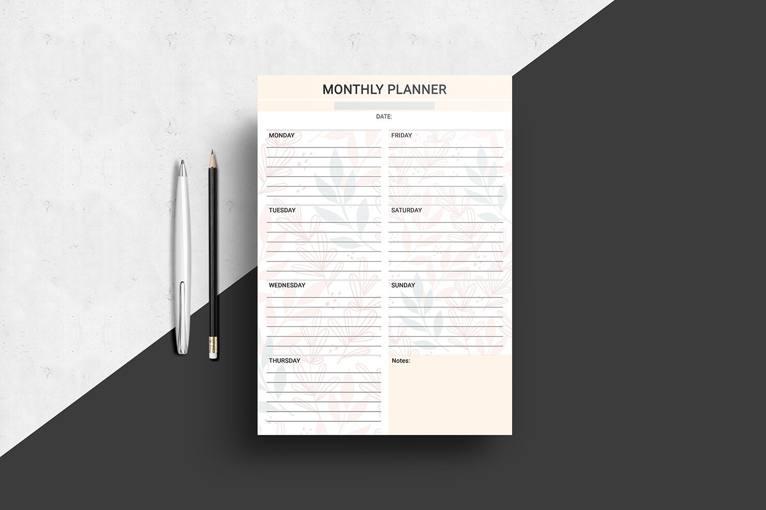 Printable Planner Template Daily Planner Weekly Planner | Etsy
