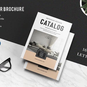 Printable Interior Designer Brochure Template |  Interior Catalog ,Photoshop & MS Word Template, Instant Download