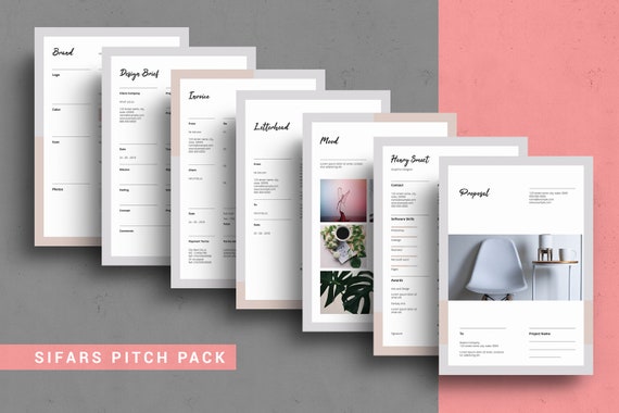 Vorschlag Pitch Pack Vorlage Indesign Vorlage V01 Etsy