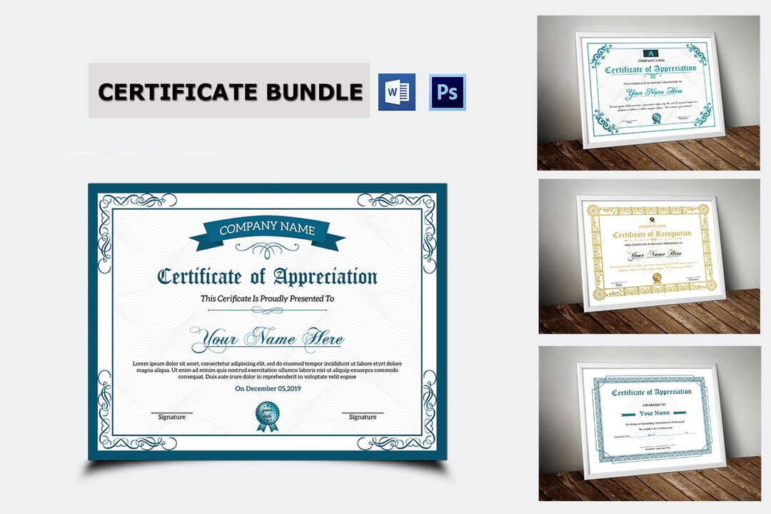 Printable Certificate Template | Multipurpose Certificate Template ...