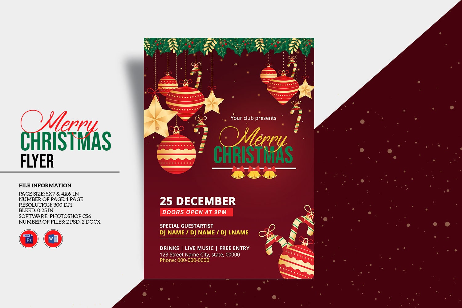Printable Christmas Party Invitation Merry Christmas Party | Etsy
