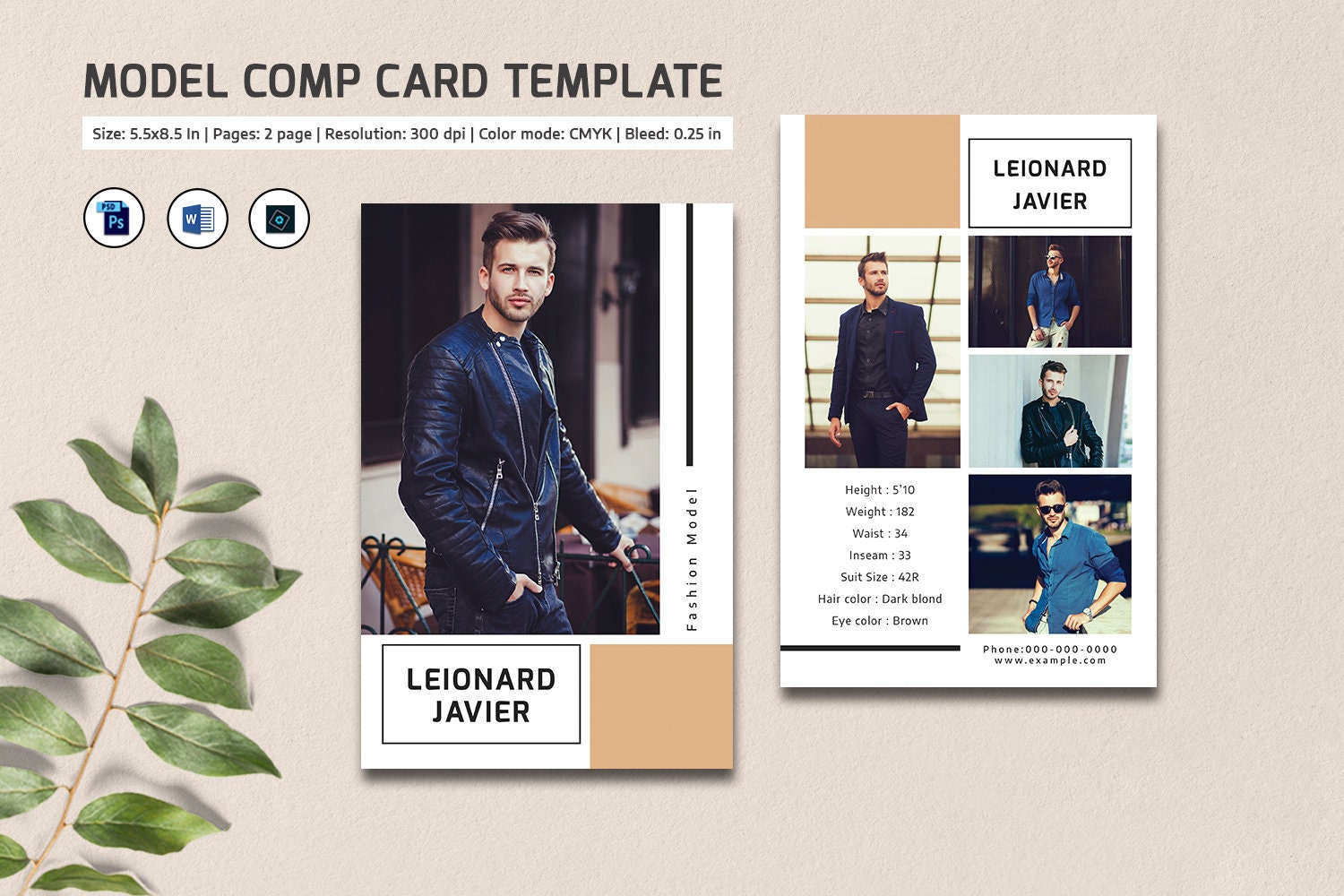 Modeling card Modeling card