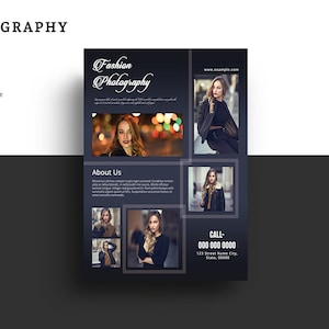 Photography Flyer Template | Marketing Template for Photographer | Photoshop and Elements Template |  Instant Download