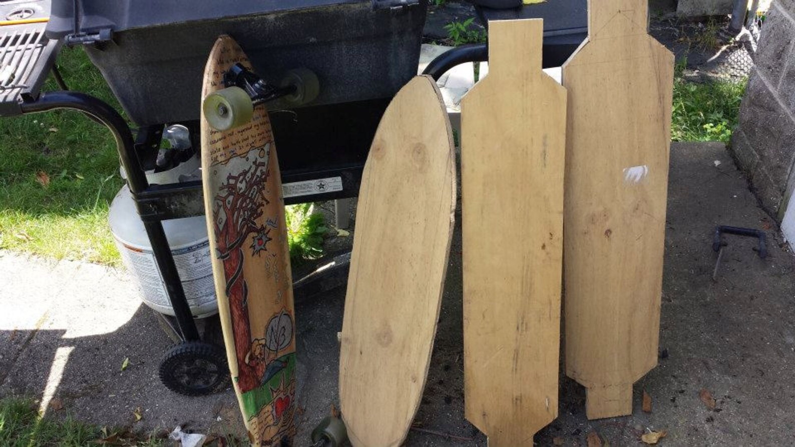 Longboard deck custom design Etsy