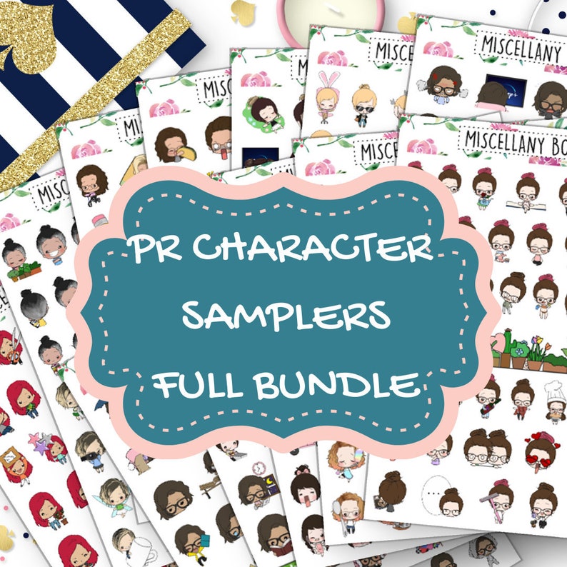 FULL Bundle Epic Character Samplers ALL 12 Sheets!