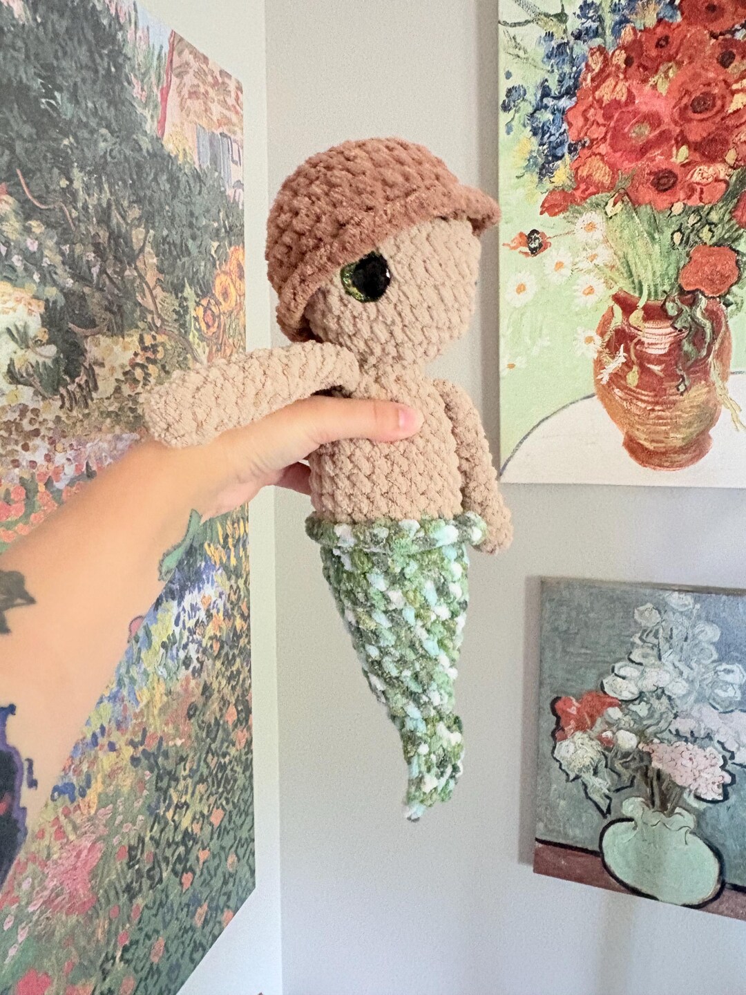 Merboy Wrapped Merboy Handmade Crochet Plushie Doll - Etsy