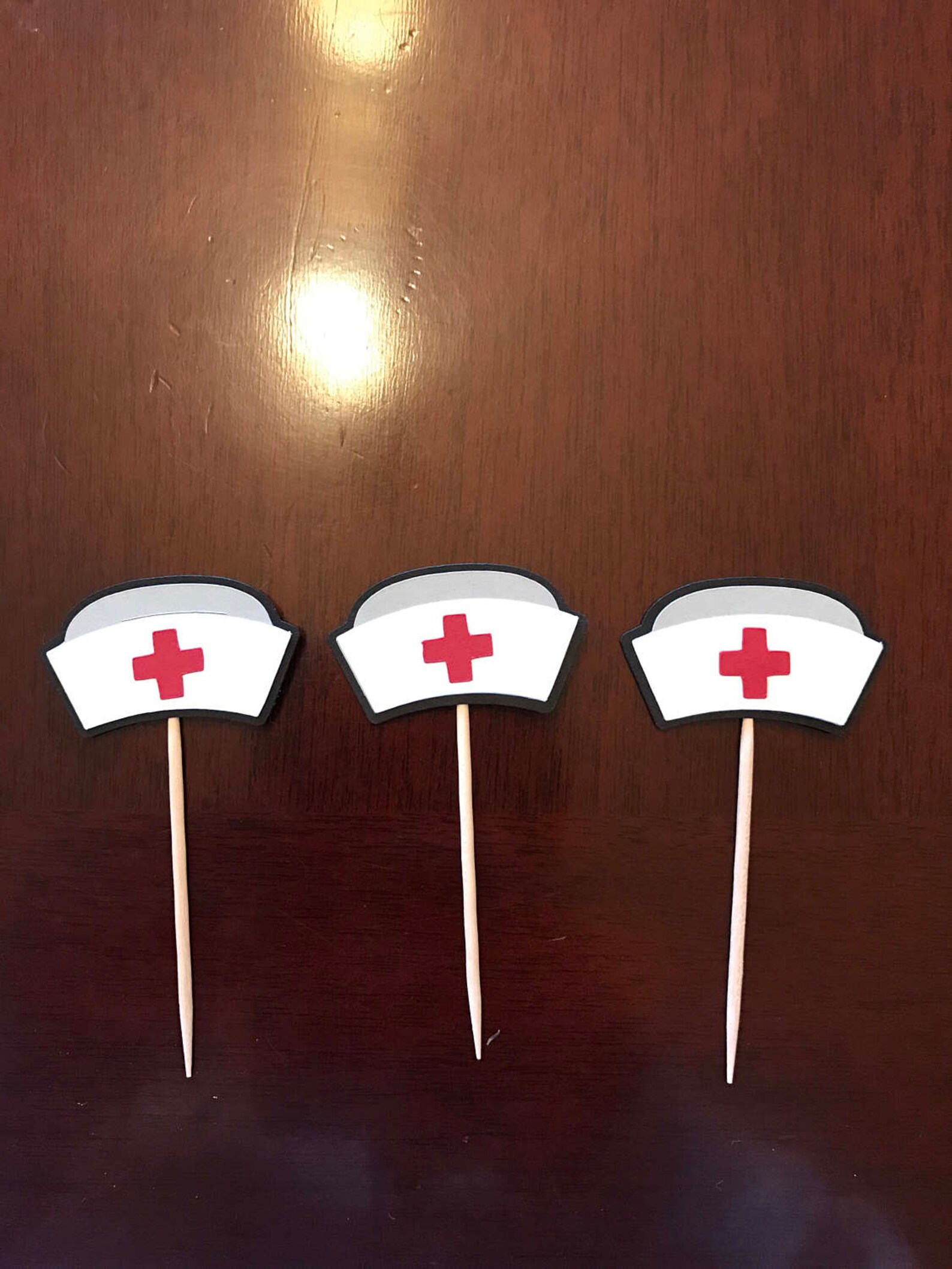 12 Nurses Hat Cupcake Toppers. Nurse Nurses Week Medical Etsy