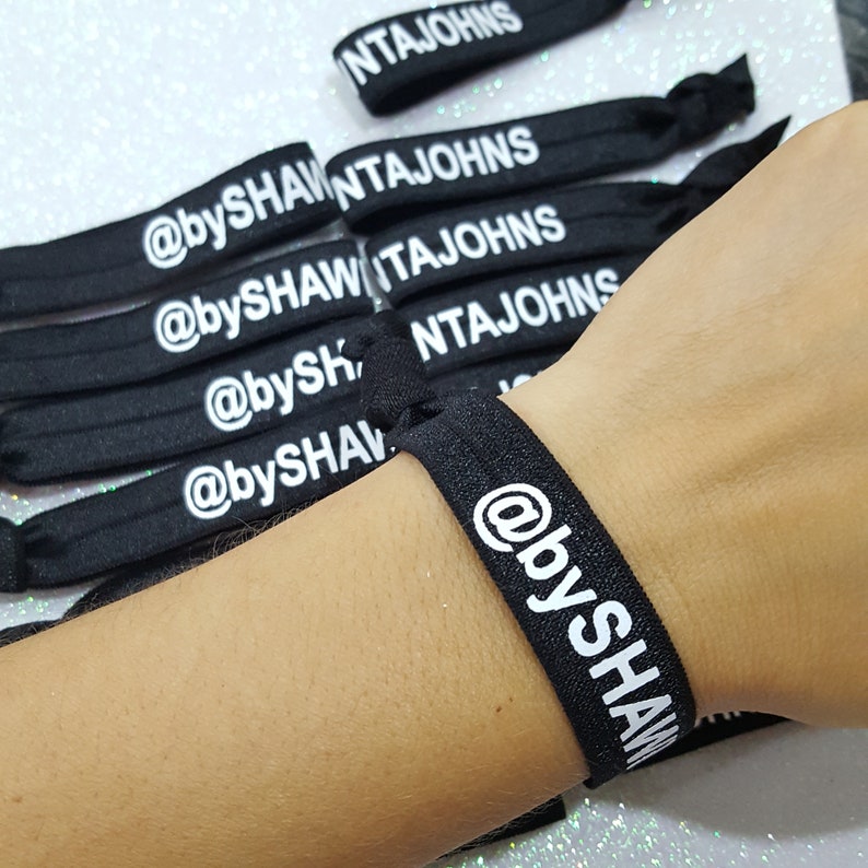 Custom Promotional Salon Hair Ties Custom Hair Ties Hair Etsy