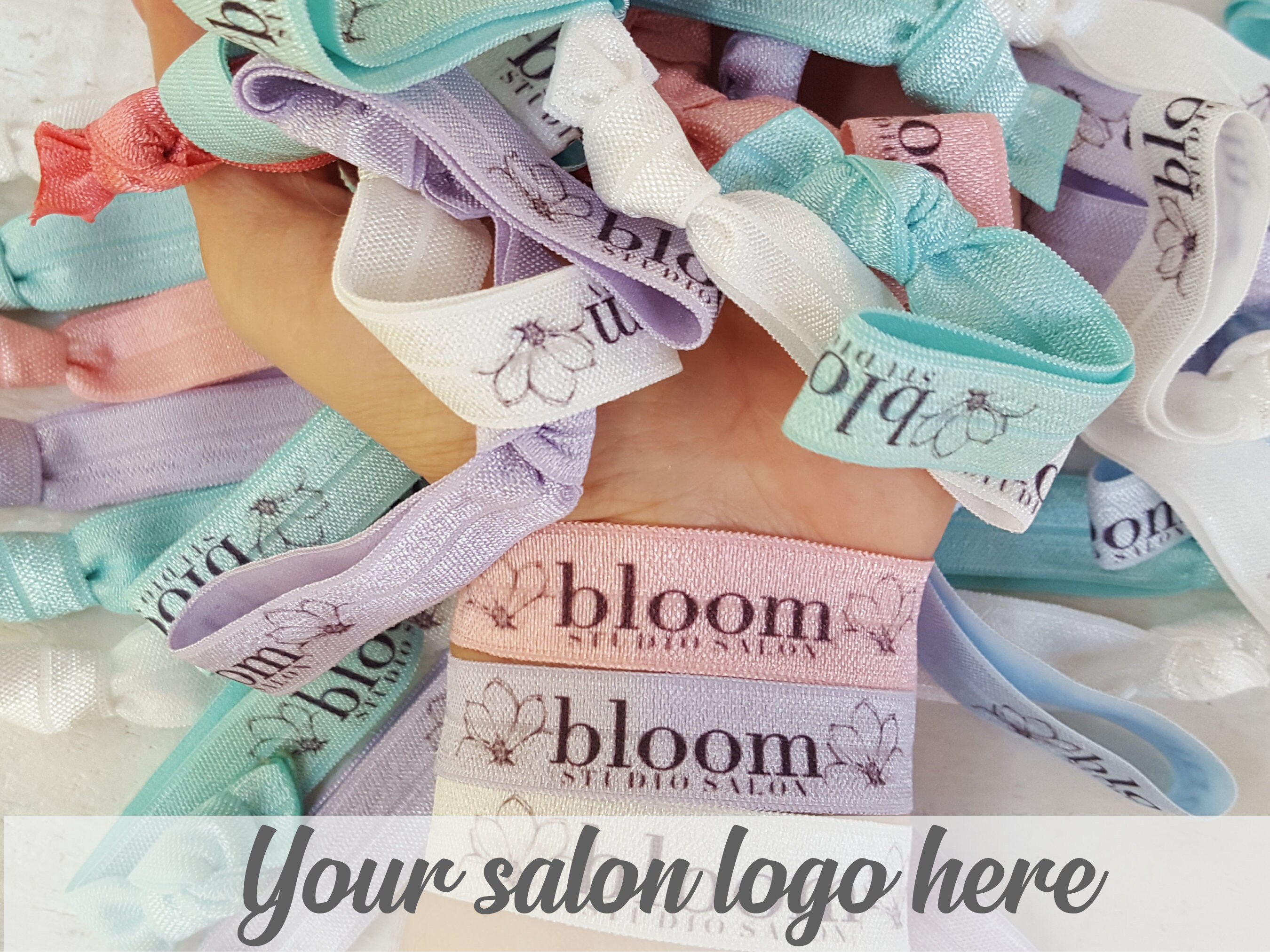 Hair Salon Personalized Hair Ties Hairstylist Customer Etsy