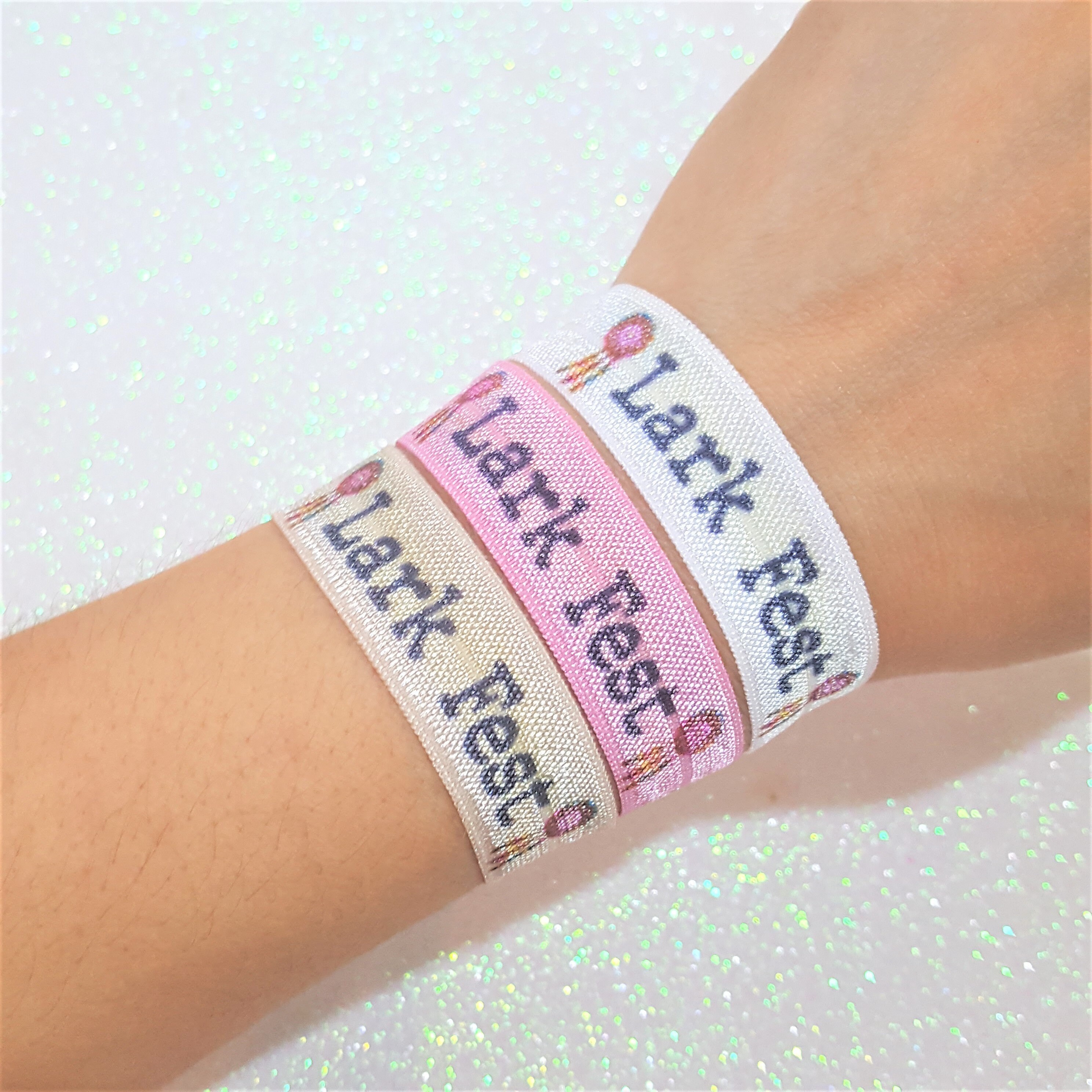 Festival Custom Wristband Personalized hair ties Custom Etsy