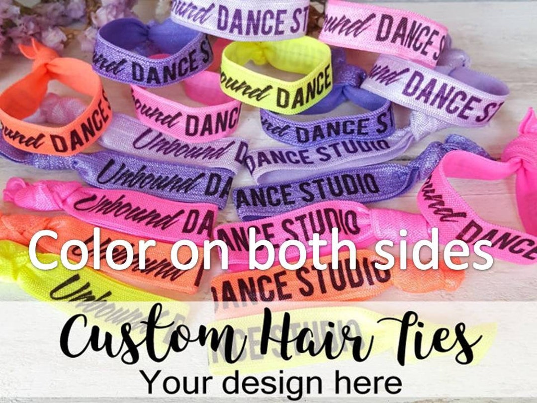 120 YOU DESIGN Custom Hair Ties Personalized Party Favors Custom Hair