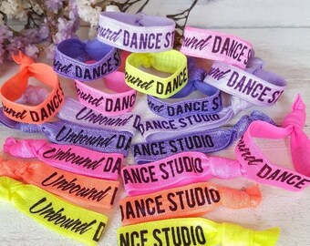 YOU DESIGN Custom Hair Ties - Personalized Party Favors - Custom Hair Tie Favors - Custom Wristband - Personalized Hair Tie - Custom Gift