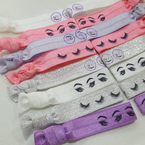 Custom Promotional Salon shops Hair Ties - Custom Hair Ties - Hair salon gifts- Hair salon handouts - personalized bracelet - Beauty Salon Brand