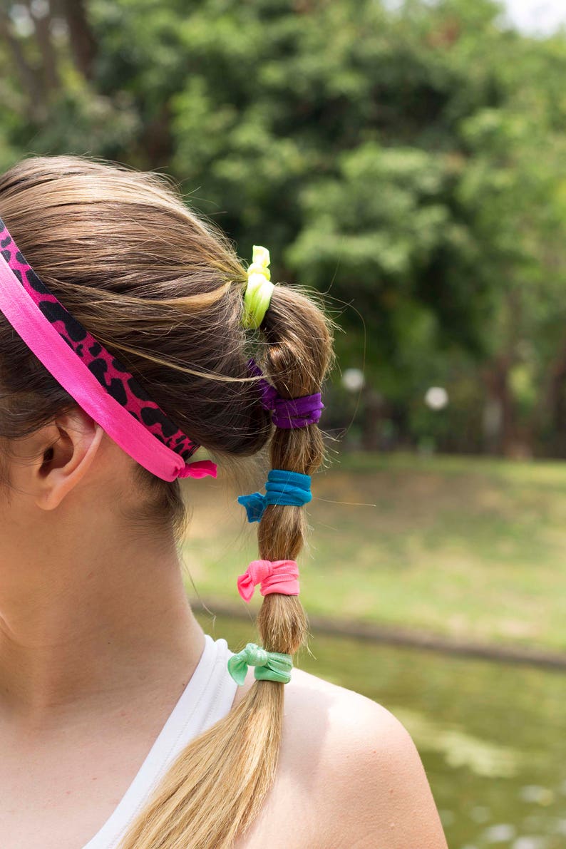 100 Personalized Hair Ties Custom Hair Ties Handout Promos Etsy