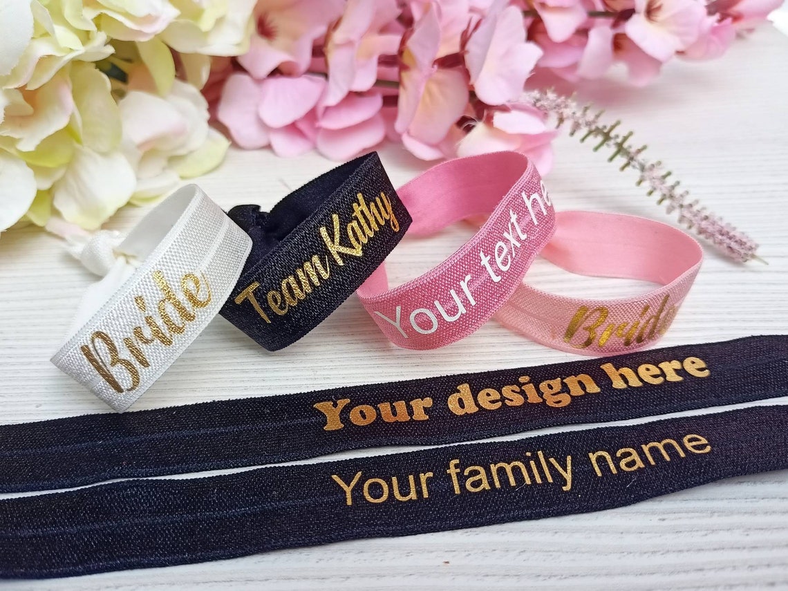 Custom Wristbands for Weddings and Events Wedding Favors for Etsy