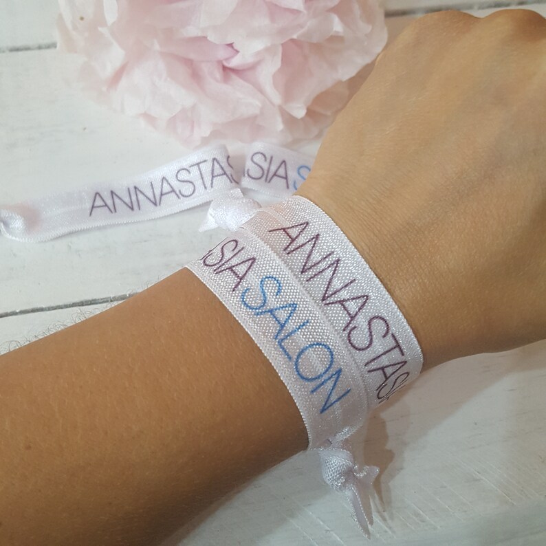 Custom Promotional Salon Hair Ties Custom Hair Ties Hair Etsy