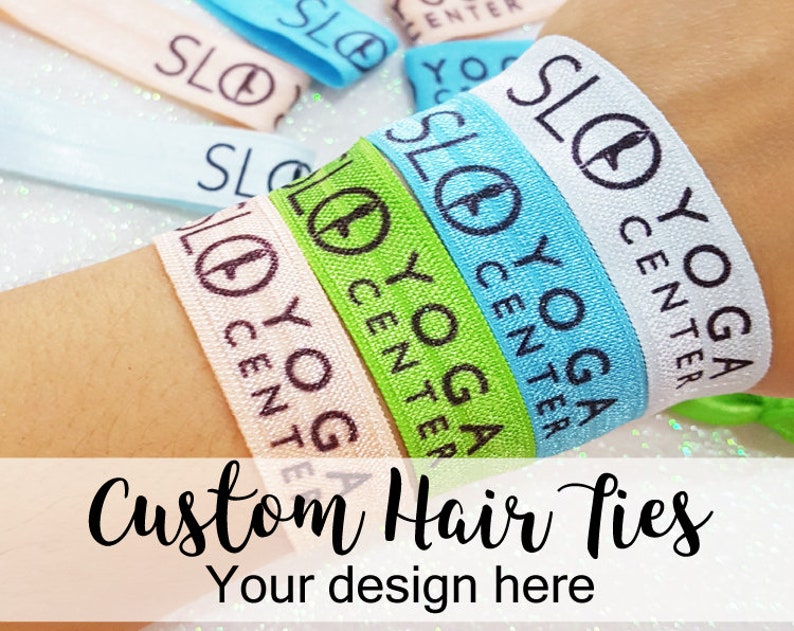 Custom Promotional Salon Hair Ties Custom Hair Ties Hair Etsy