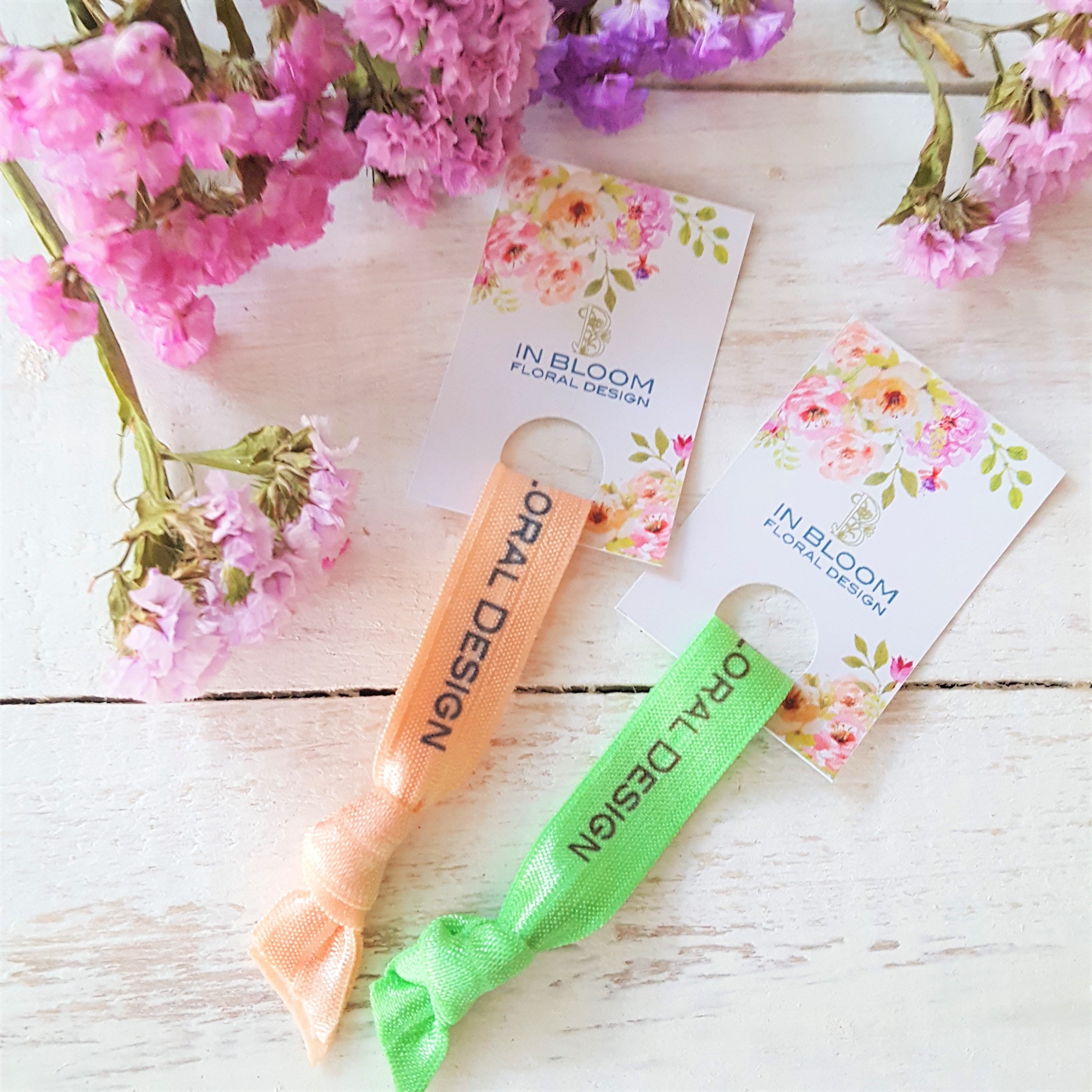 60 Custom wristbands holder Custom hair ties Personalized Etsy