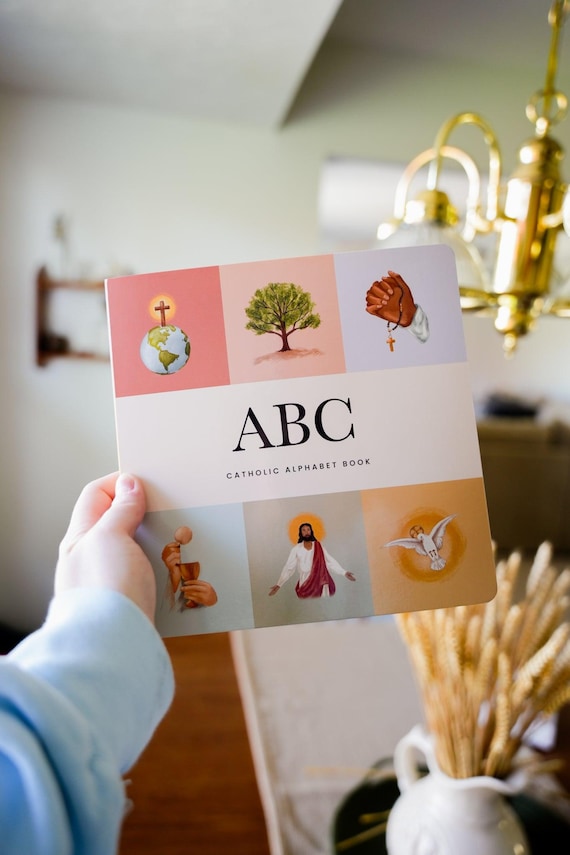 Catholic ABC Board Book: Christian Alphabet Book for Kids Toddlers