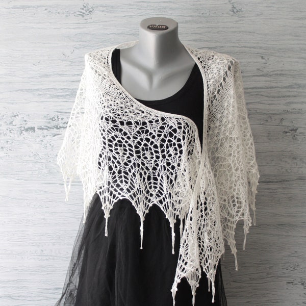 bridal lace shawl