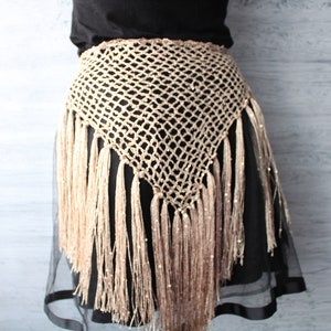 Hip scarf belly dance, Fringed belt, Sequin belly skirt, Tassel dancing belt Brazil carnival outfit