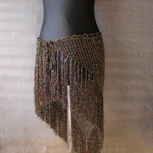 Costume Danse Du Ventre Vintage Adulte Femme - Ceinture Hanche Perles & Pièces - Neuf Avec étiquettes Sur Mesure