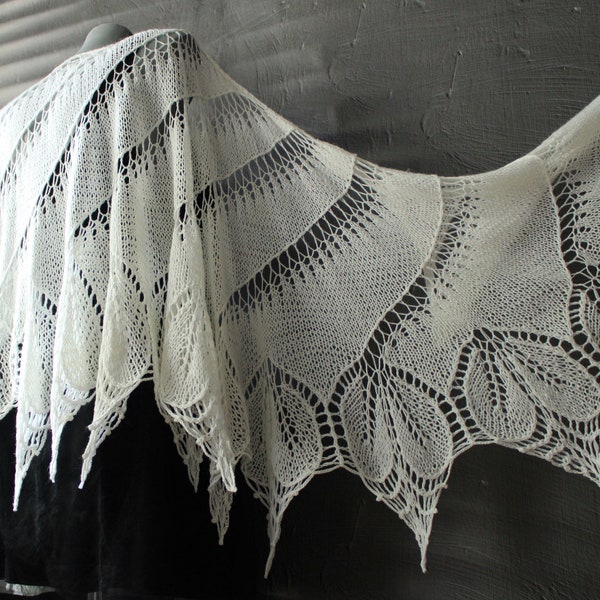 shawl with lace