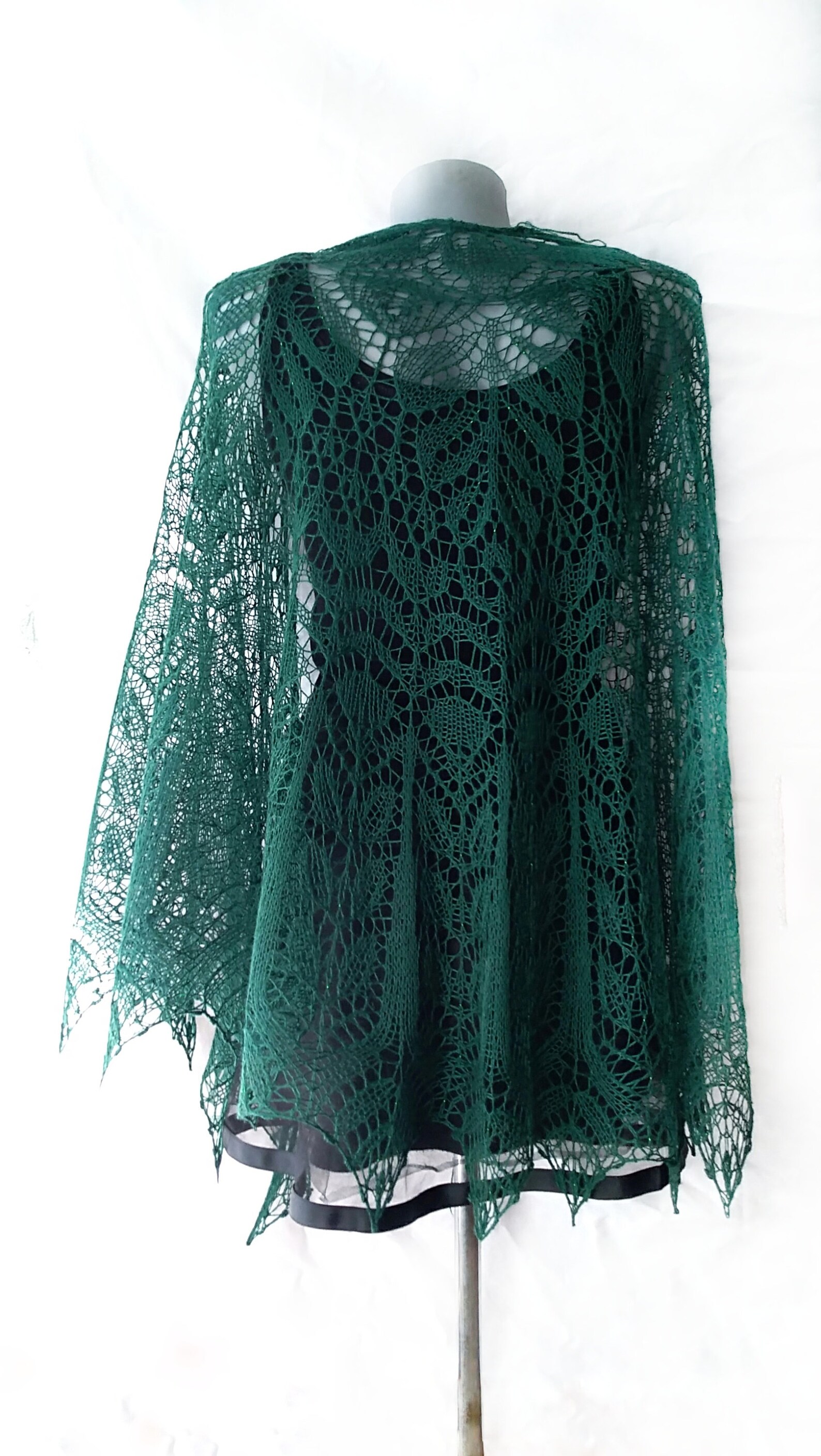 shawl emerald green