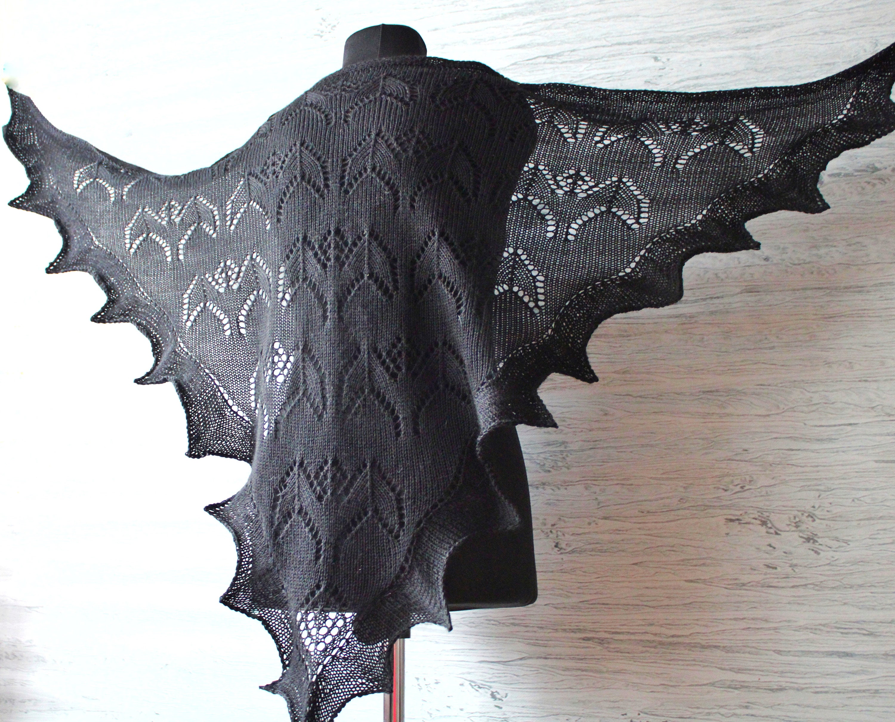 Fledermaus Dreieckstuch Schwarz Hexe ästhetischen Schal Schal Gothic Vampir Halloween Accessoires Vampir Flügel Schal