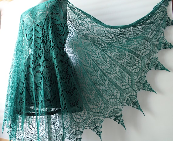 shawl emerald green