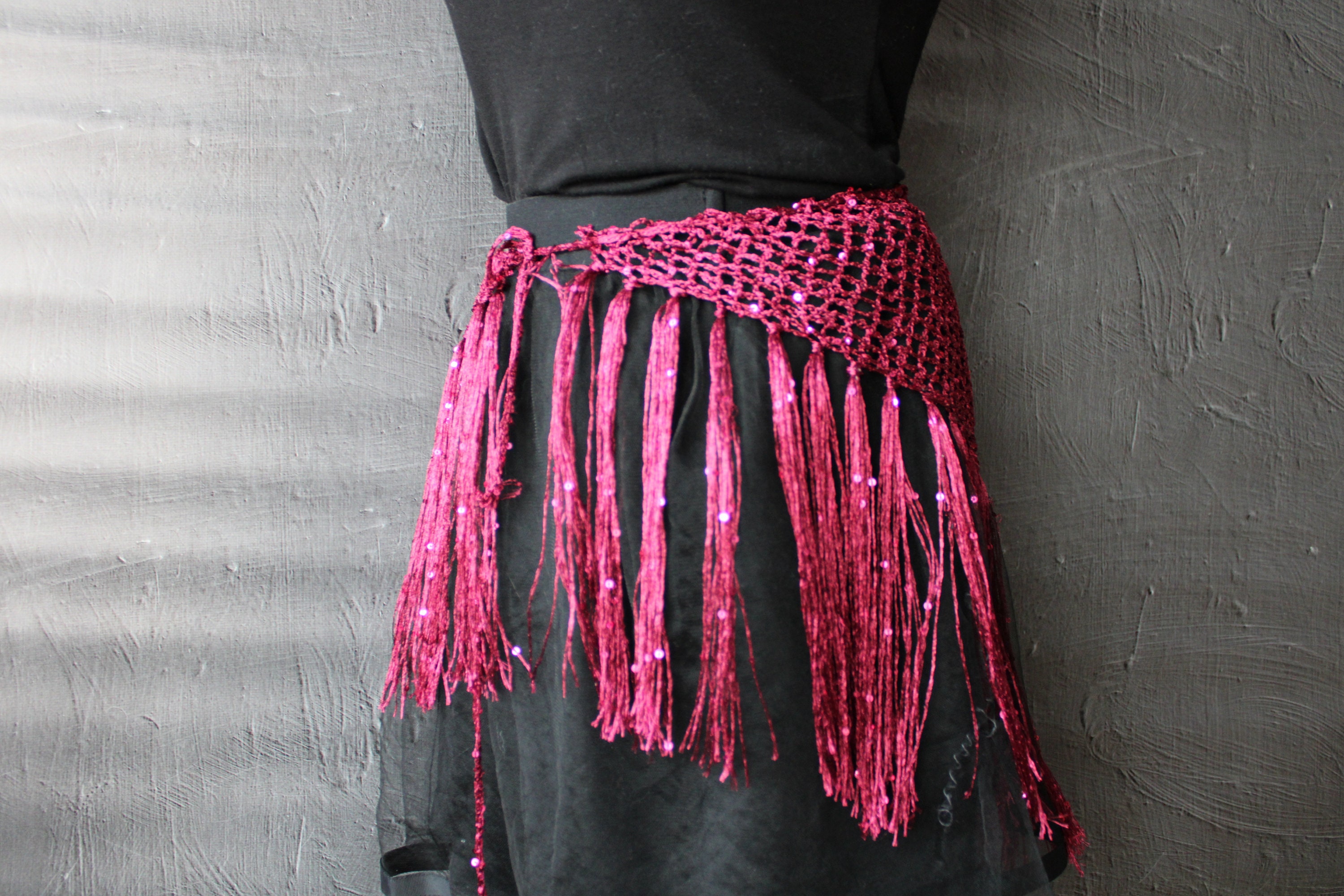 Belly Dance Hip Scarf Dance Hip Belt Rectangle Scarf Fringe Etsy