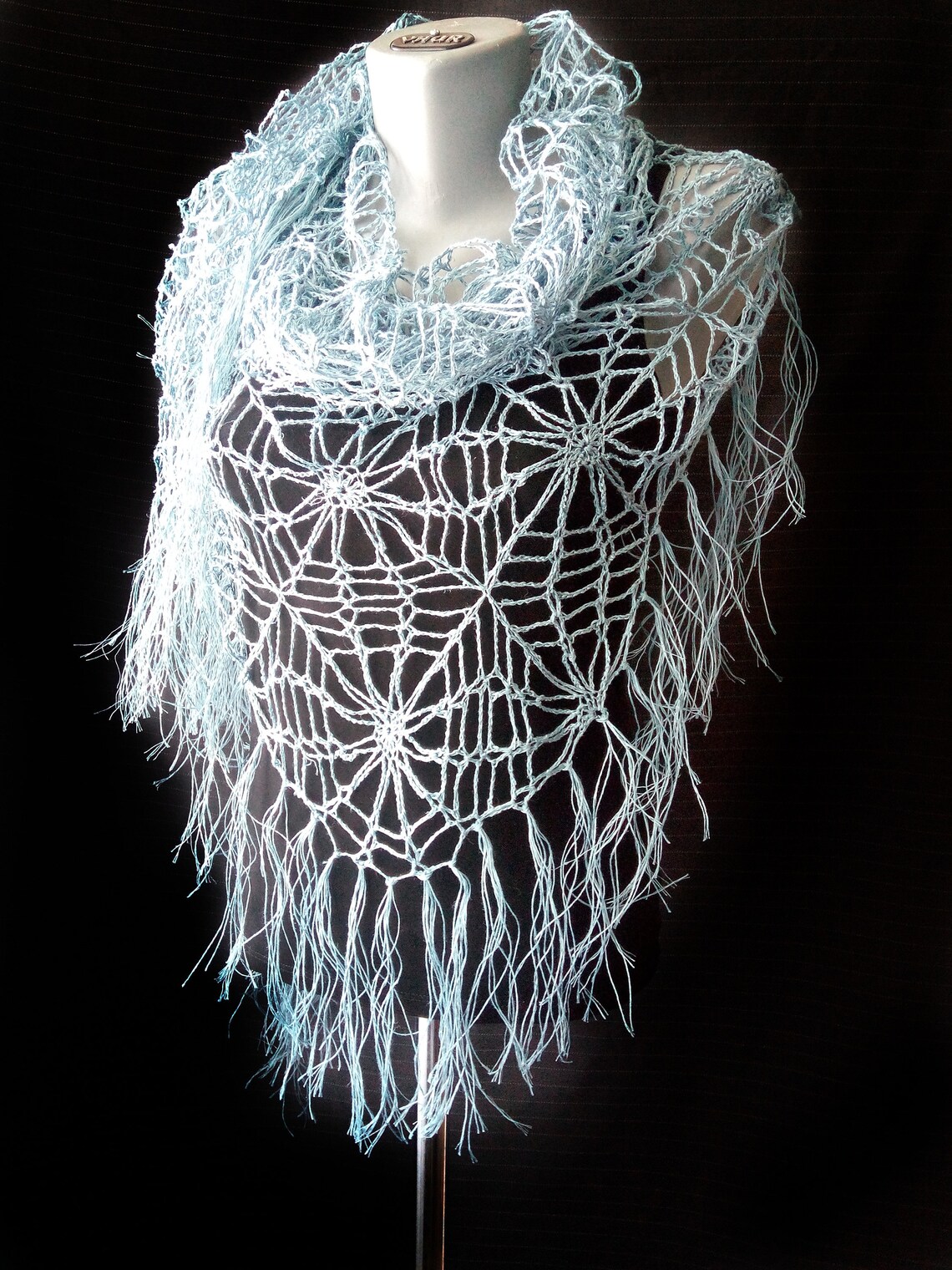Halloween Shawl Women Crochet Spider Web 70s Shawl Witch Shawl Etsy
