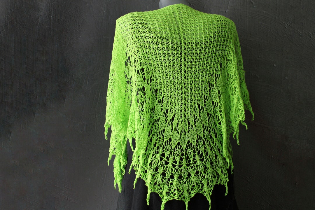 lime green shawl
