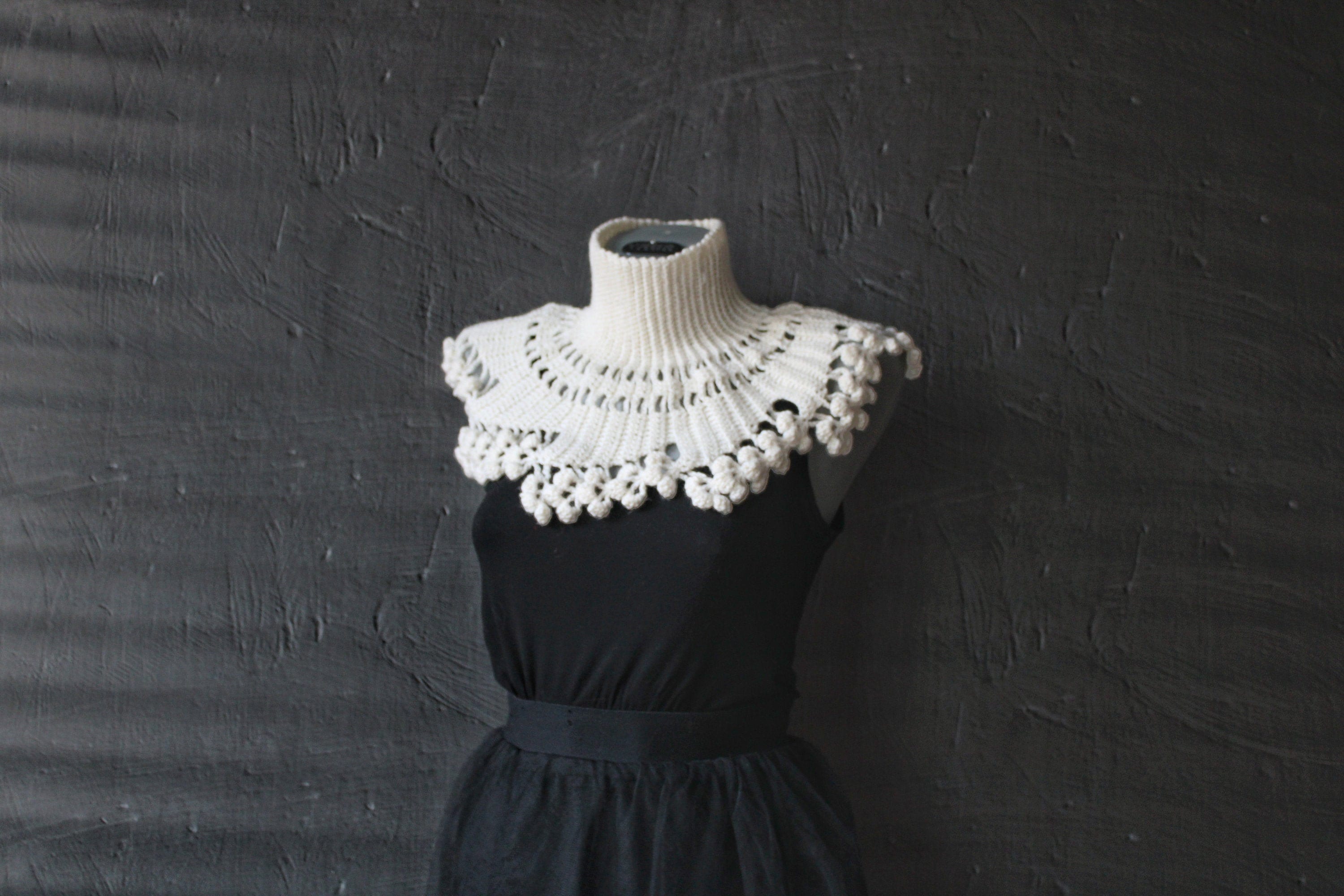 37 Lily of the Valley Crochet Patterns for Elegant Flowers, Gifts, and Home Decor 7 Crochet Lily of the Valley Capelet: Victorian Lace Neck