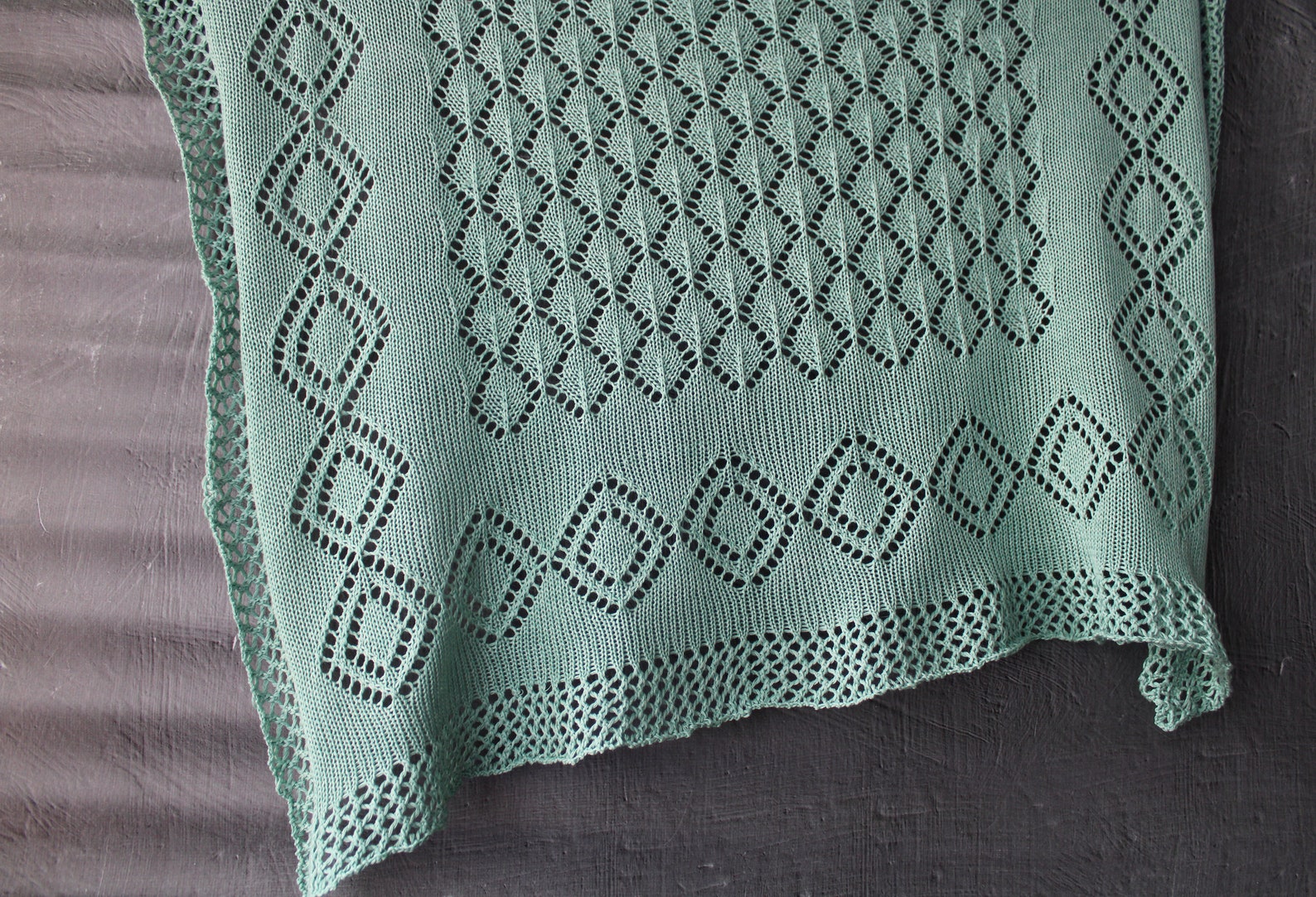 Sage Green Baby Blanket Hand Knit Baby Blanket Etsy