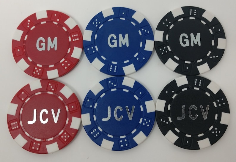 Custom Poker Chips Personalized With Initials Etsy Ireland