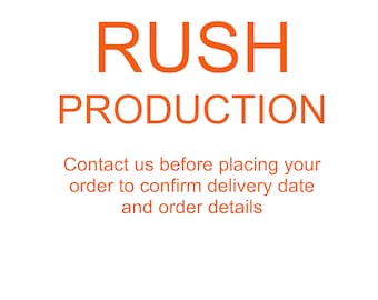 RUSH Production Time for CHIPSandGAMES : Please contact us to confirm details