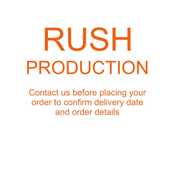 RUSH Production Time for CHIPSandGAMES : Please contact us to confirm details