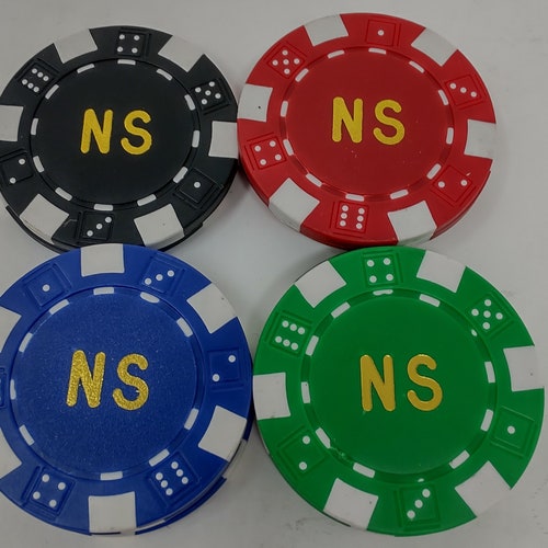 DA VINCI Custom Poker Chips with Case and Cards - Chips Monogrammed with Initials on shops Both Sides