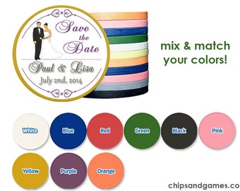 100 Full Color Customizable Poker Chips With Your Own Image or Design