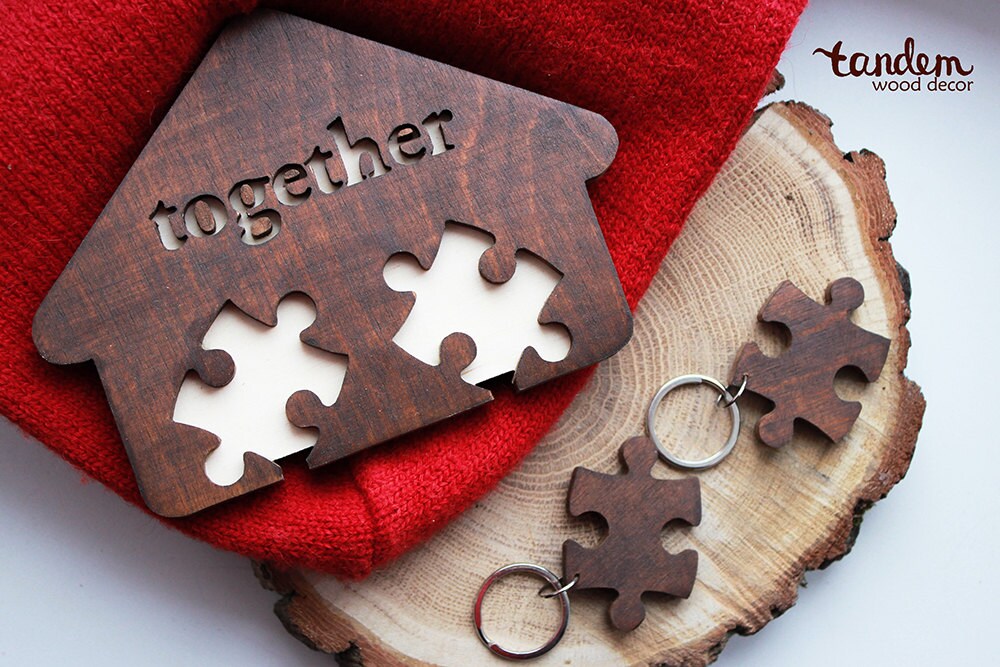 wooden key holder gifts for him boyfriend couples anniversary Etsy