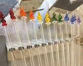 Glass Knitting Needles - pair