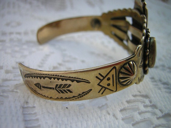 Bell Trading Post Outstanding Cuff Bracelet with … - image 7