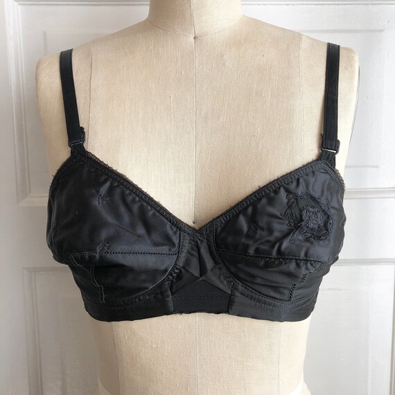 Vintage 1950's satin bra