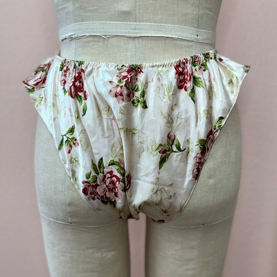 VINTAGE SILK ROSE Print French Knicker - image 2