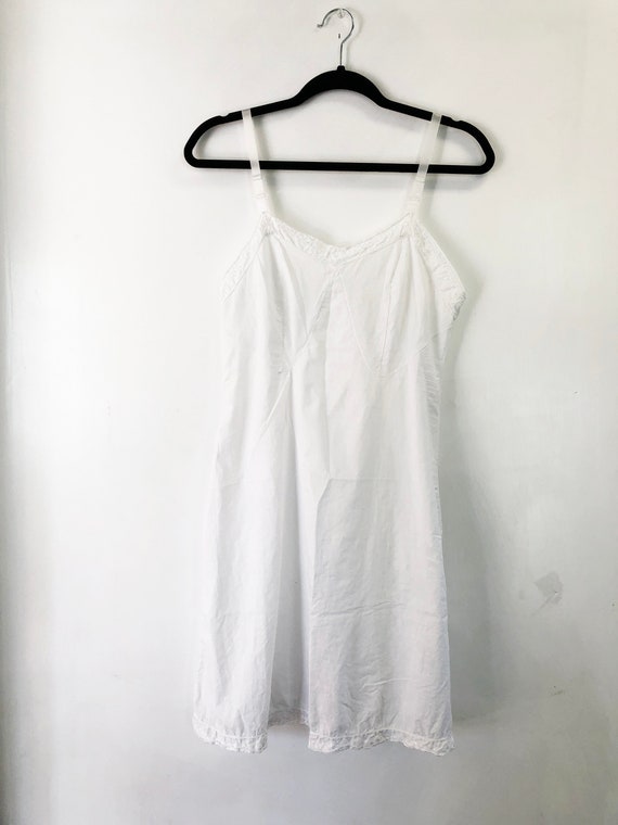 long cotton slip dress