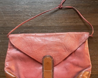 Rote Leder Made in Italy Tasche