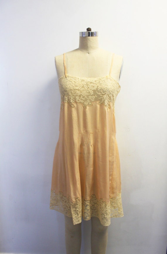 Vintage 1920's silk slip